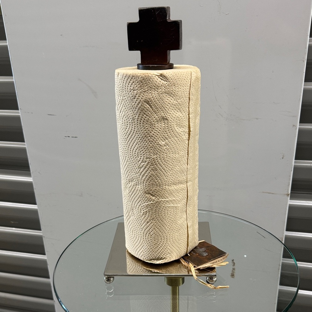 Jan Barboglio Rustic Brown Paper Towel Holder